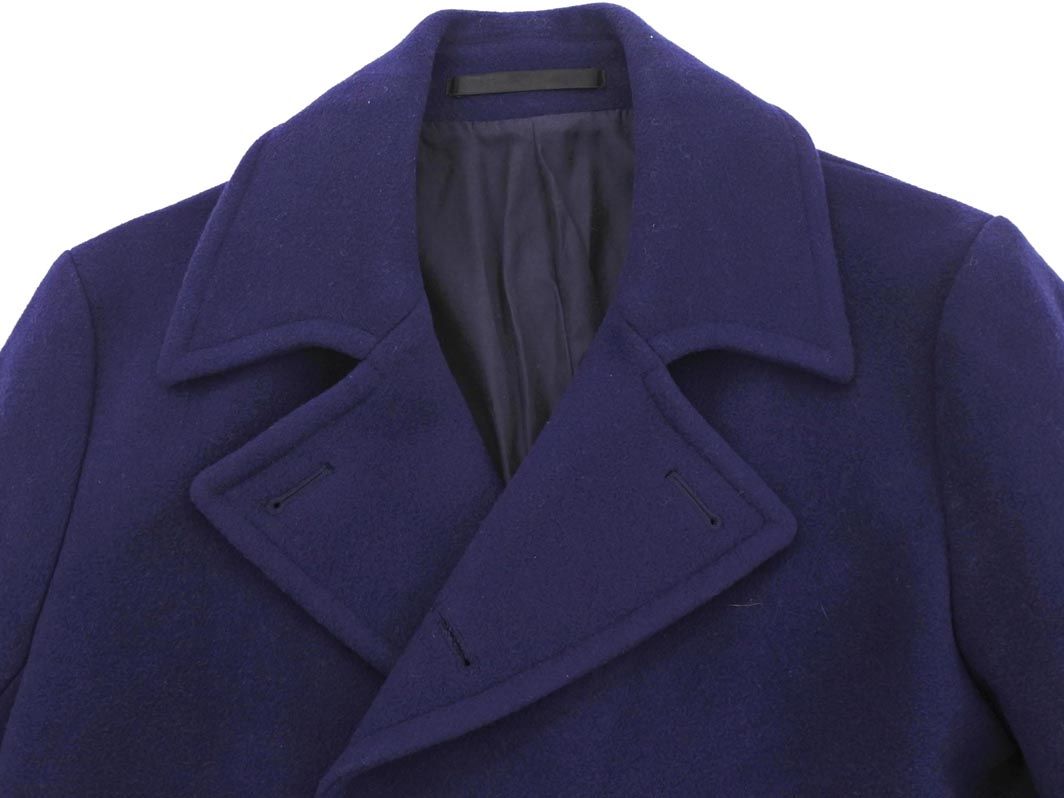 UNITED ARROWS ユナイテッドアローズ ウール100% ピー コート sizeM/紺