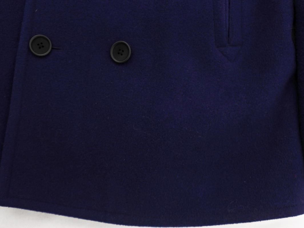 UNITED ARROWS ユナイテッドアローズ ウール100% ピー コート sizeM/紺