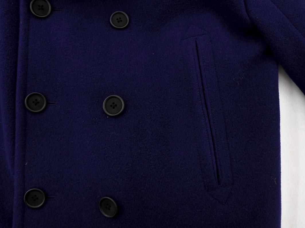 UNITED ARROWS ユナイテッドアローズ ウール100% ピー コート sizeM/紺
