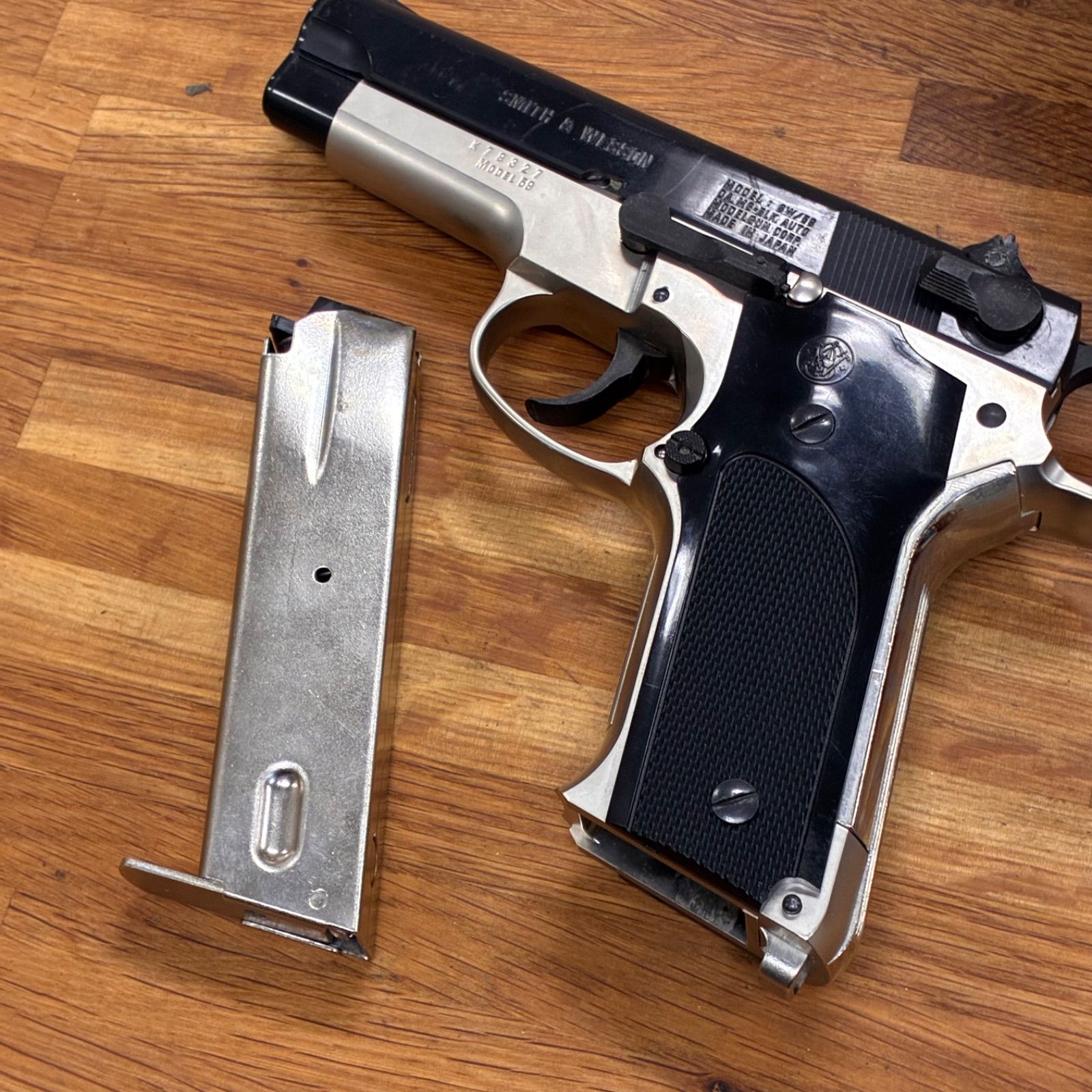 ジャンク品】MGC S&W M59 ドックカスタム ハーフシルバー SMITH&WESSON