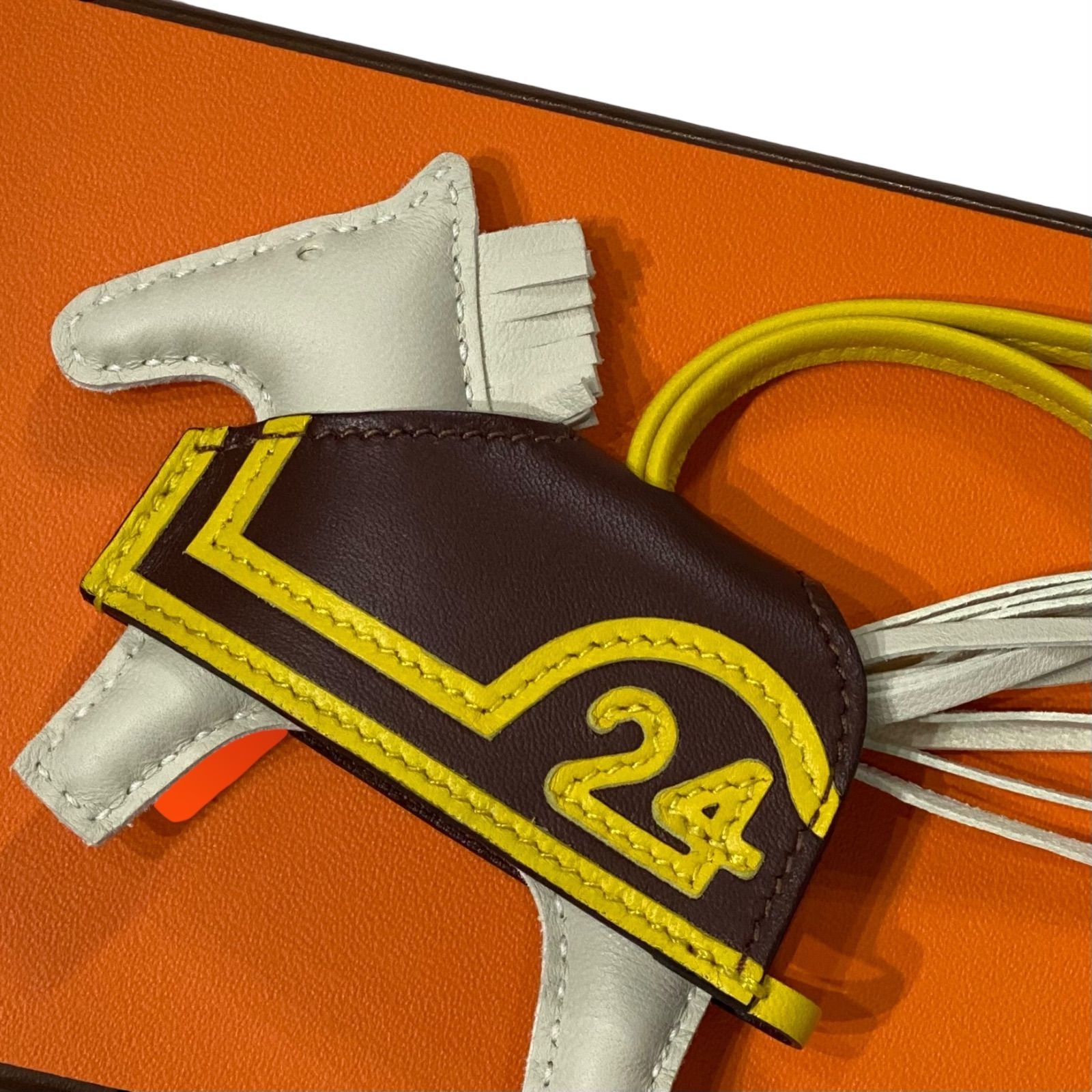 エルメス ロデオ24 PM クレ×テール×ジョーヌナプル HERMES バッグチャーム AC0210