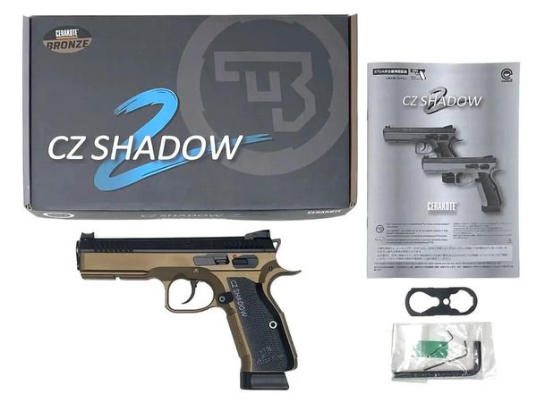 Carbon8 CZ SHADOW 2 セラコート ブロンズカラー co2ガス カーボネイト Carbon8 ガスガン CZオフィシャルライセンス SHADOW-2