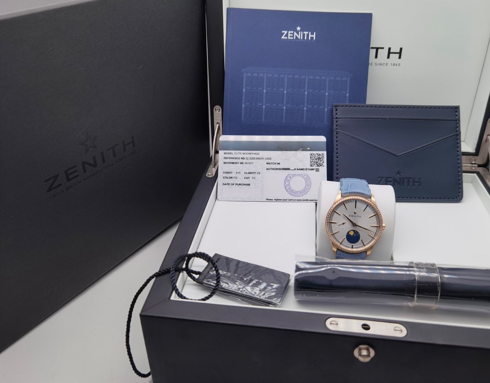 美品 ゼニス ZENITH エリート ムーンフェイズ 22.3200.692 スモール