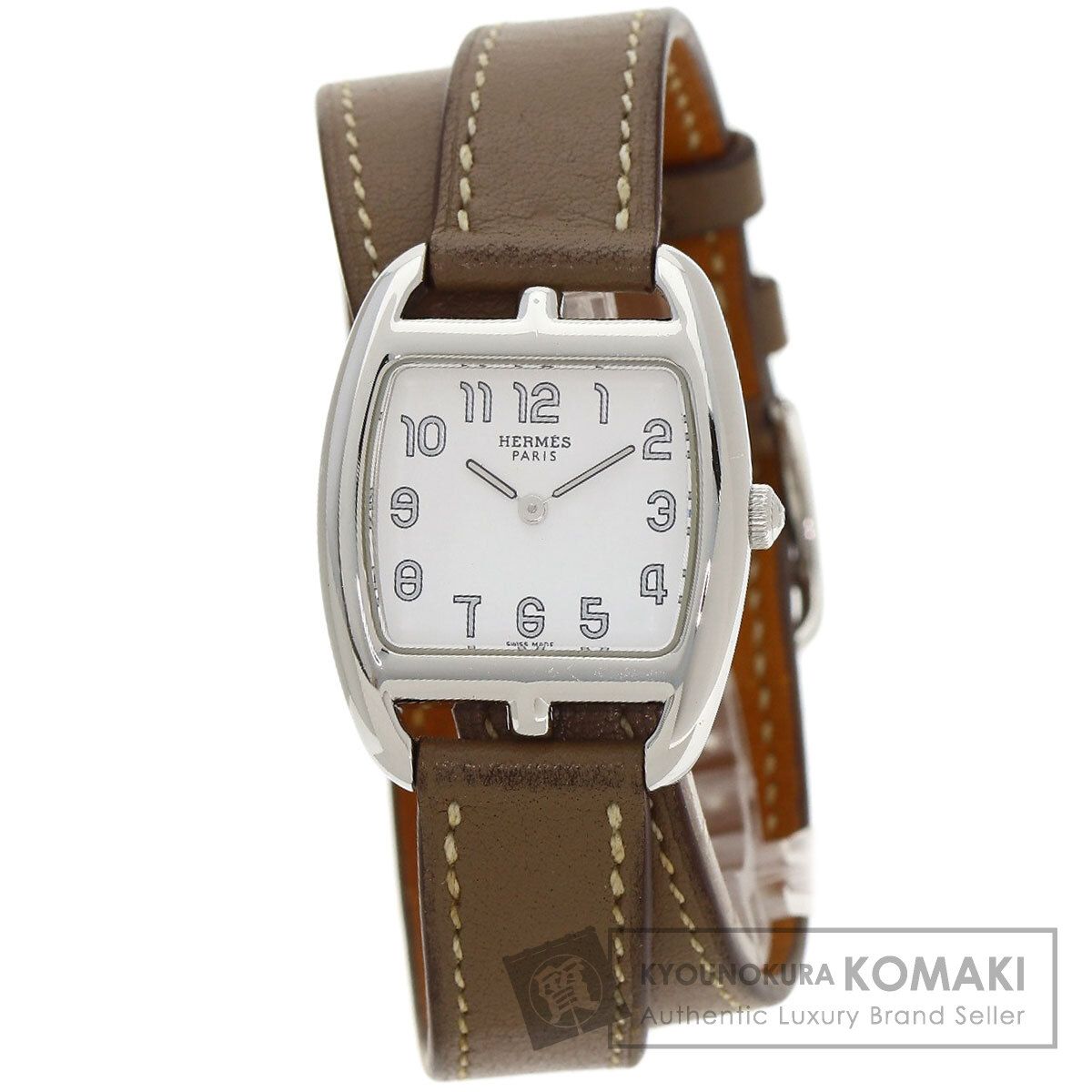 HERMES エルメス CT1.210 ケープコッド ドゥブルトゥール エトゥープ