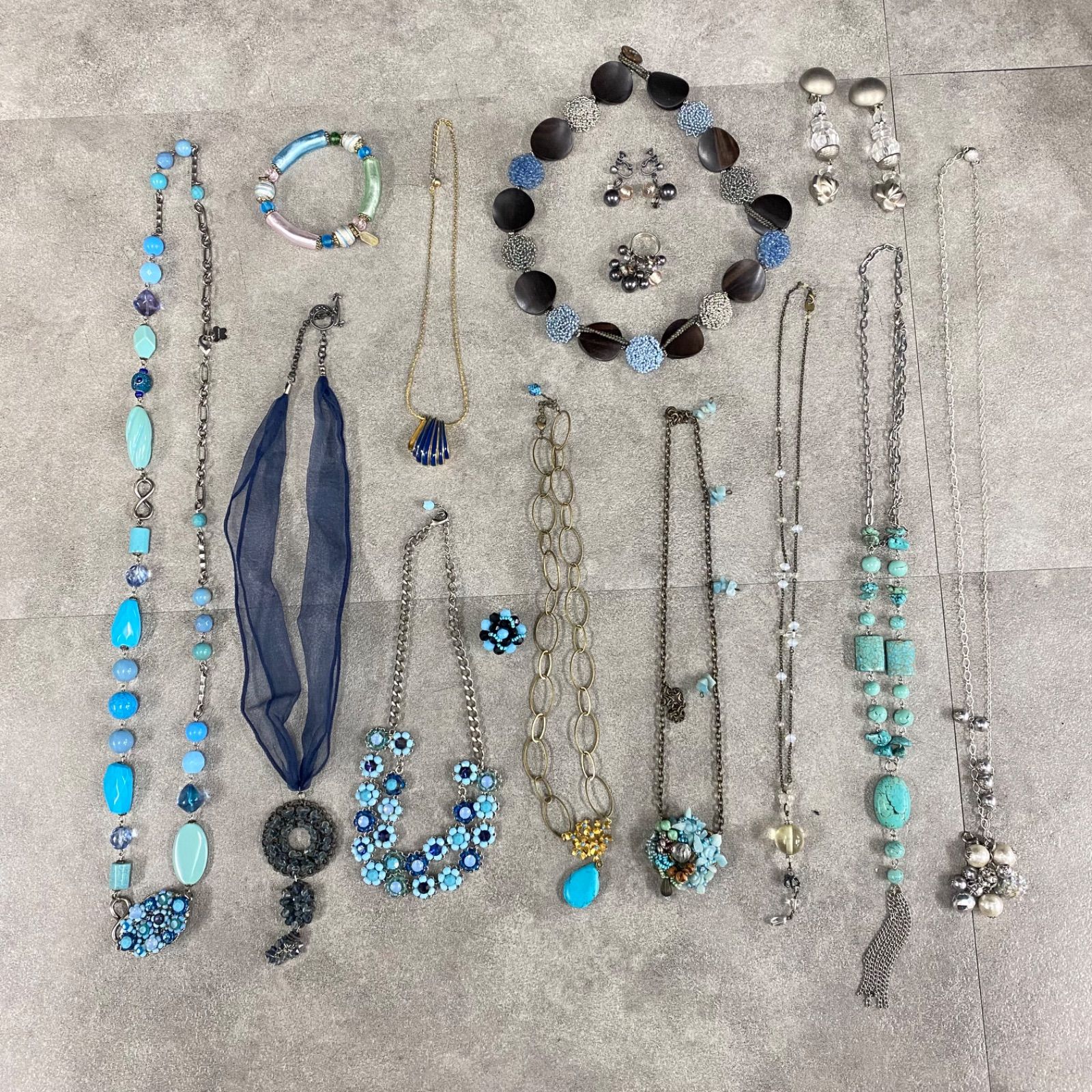 E86576】アクセサリー まとめ パール ネックレス リング イヤリング