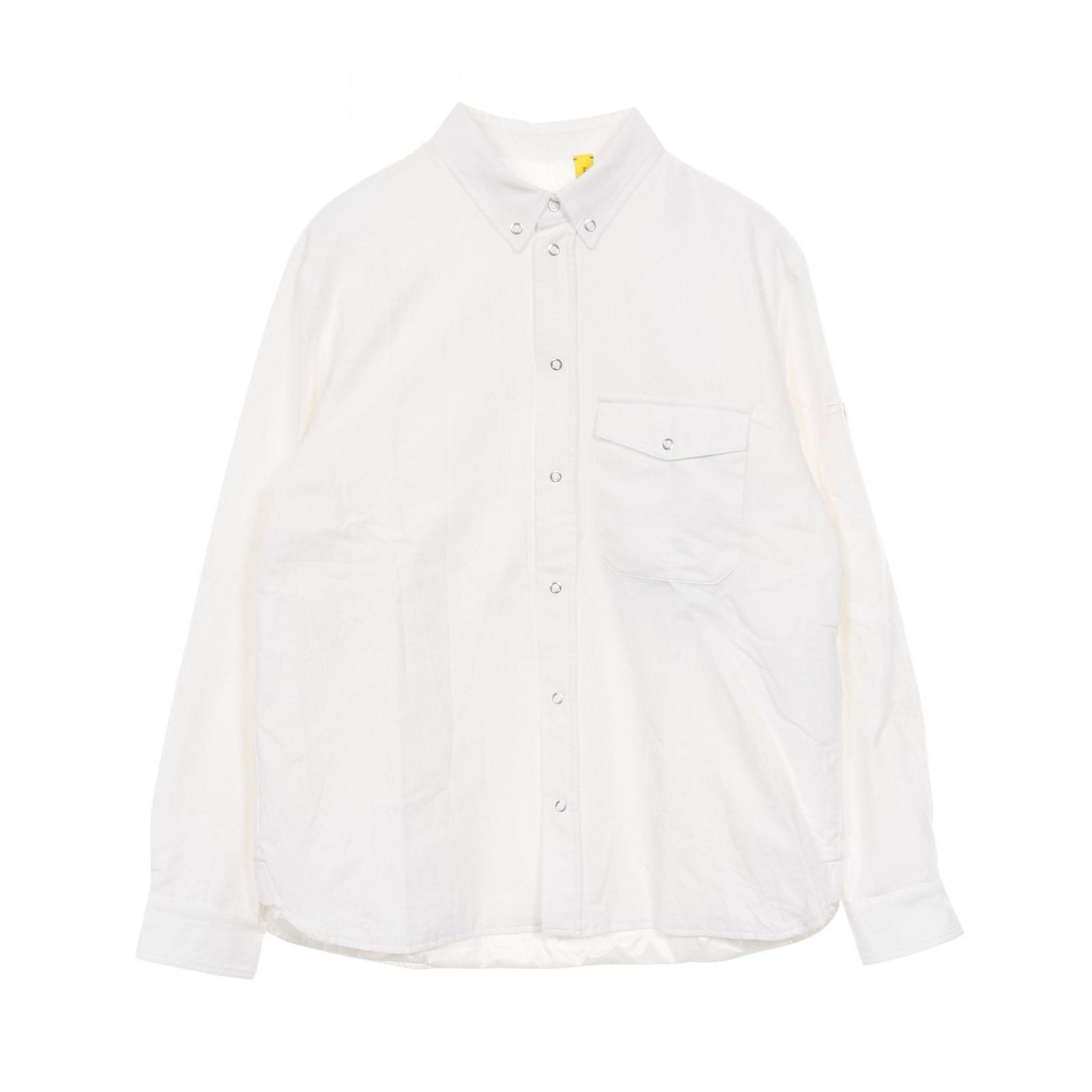 モンクレール MONCLER GENIUS 7 FRGMT Padded Overshirt パデットオーバー 2F00002M527100150 ホワイト コットン シャツ メンズ 新品