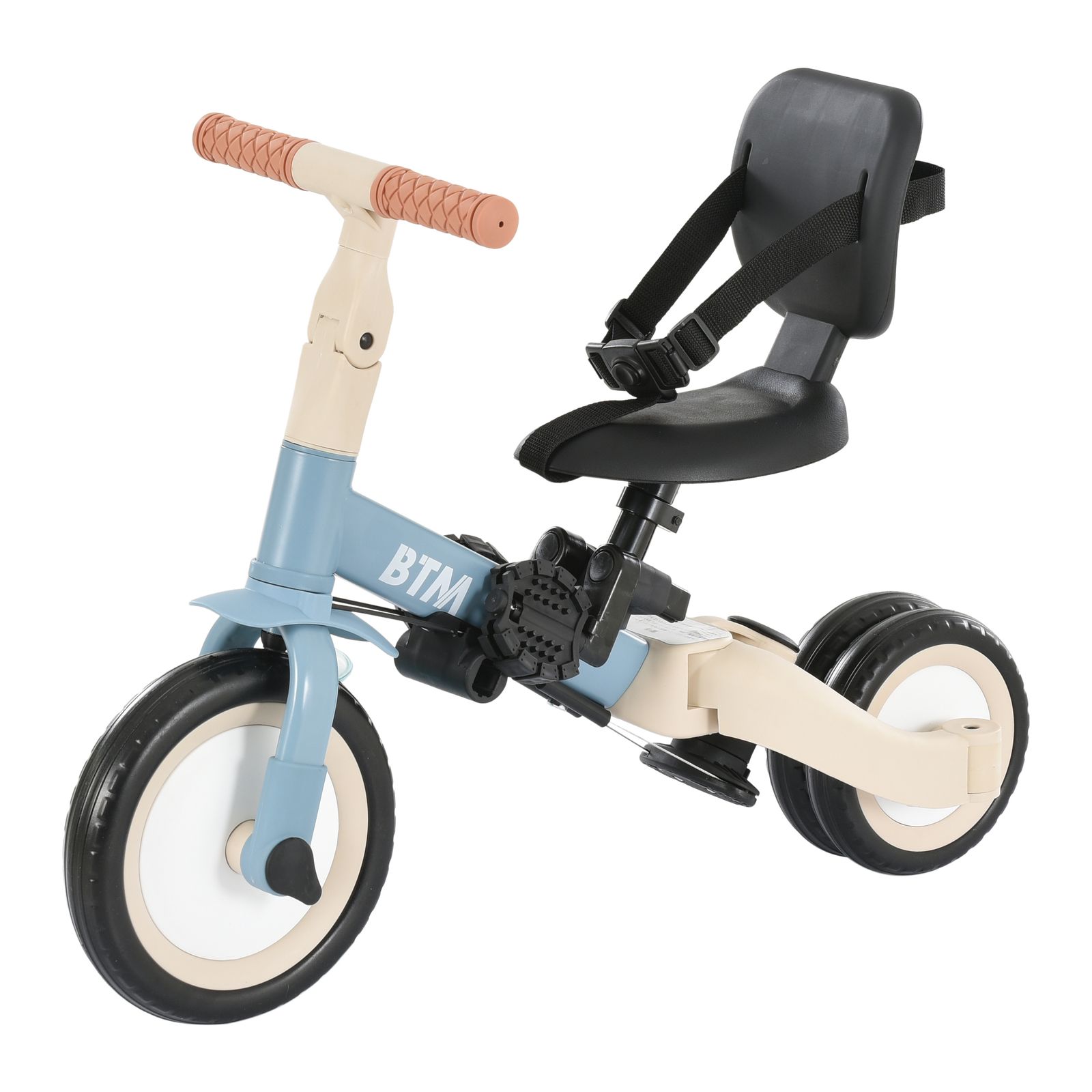 大人気商品」全新品 子供用三輪車 4in1新色 三輪車のりもの 押し棒付き 