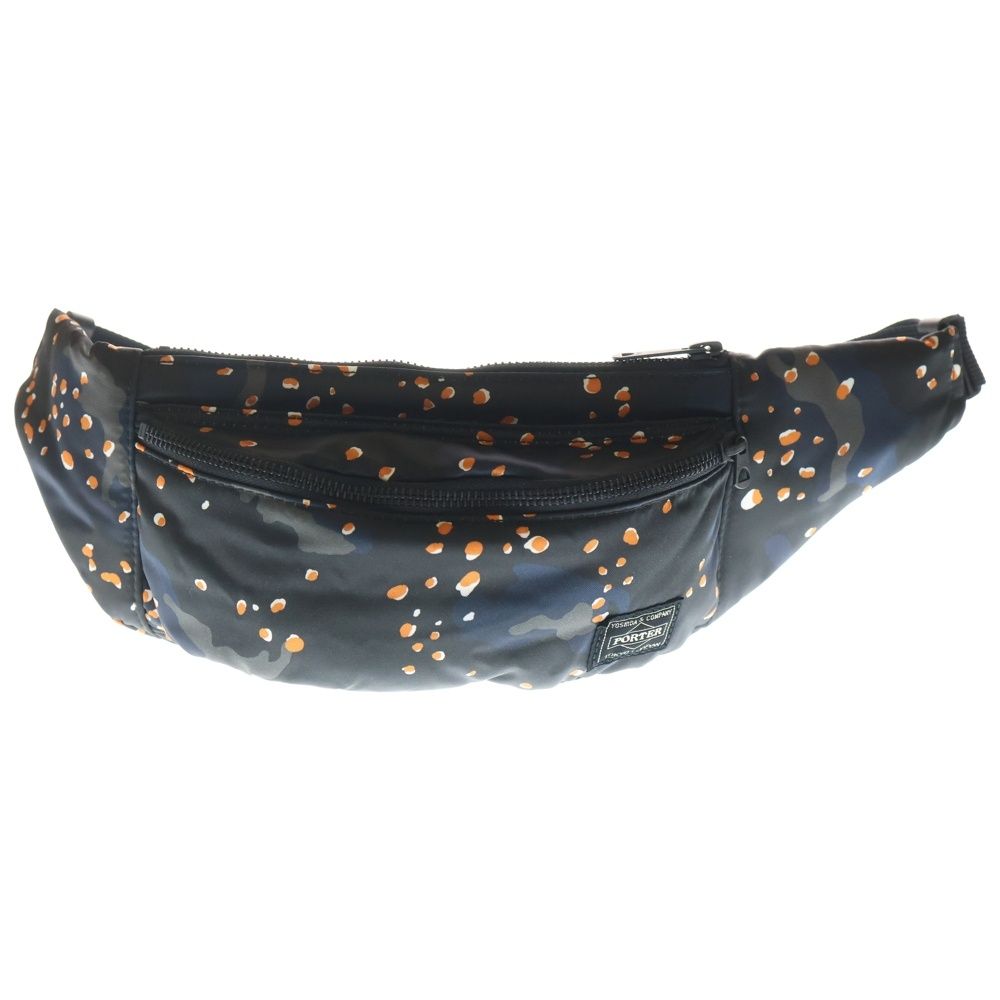 PORTER (ポーター) PS CHIP CAMO WAIST BAG AMO WAIST BAG PSチップカモ ナイロンウェストバッグ ブラック/オレンジ 384-08808 7,615円