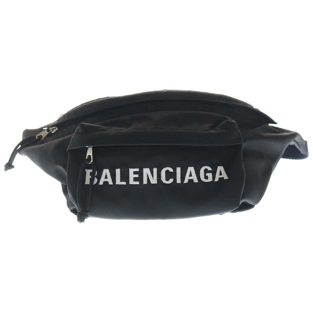 BALENCIAGA (バレンシアガ) ロゴ刺繍 ナイロン ウィールベルトバッグ