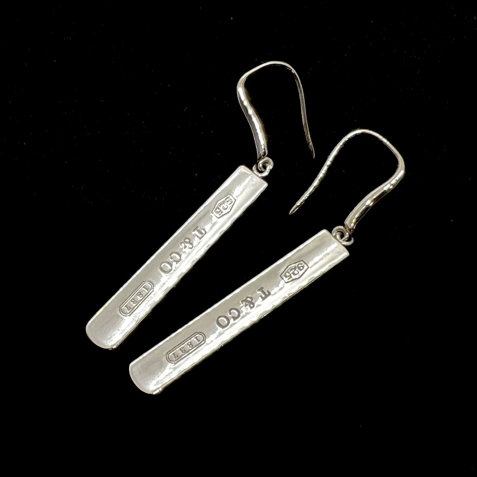 レディース 美品 ティファニー ピアス ナローバー 1837 フック 