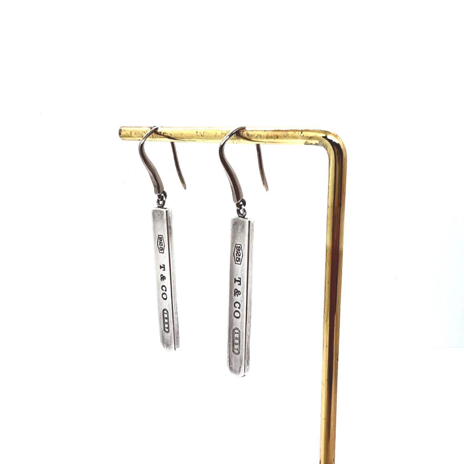 レディース 美品 ティファニー ピアス ナローバー 1837 フック 