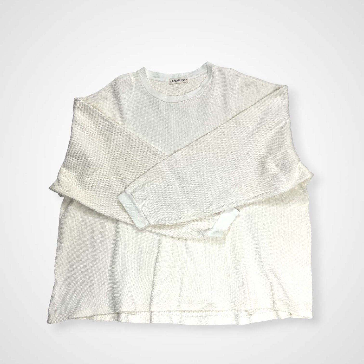 POLYPLOID ポリプロイド / OVERSIZE LONGSLEEVE B ホワイト 参考定価 