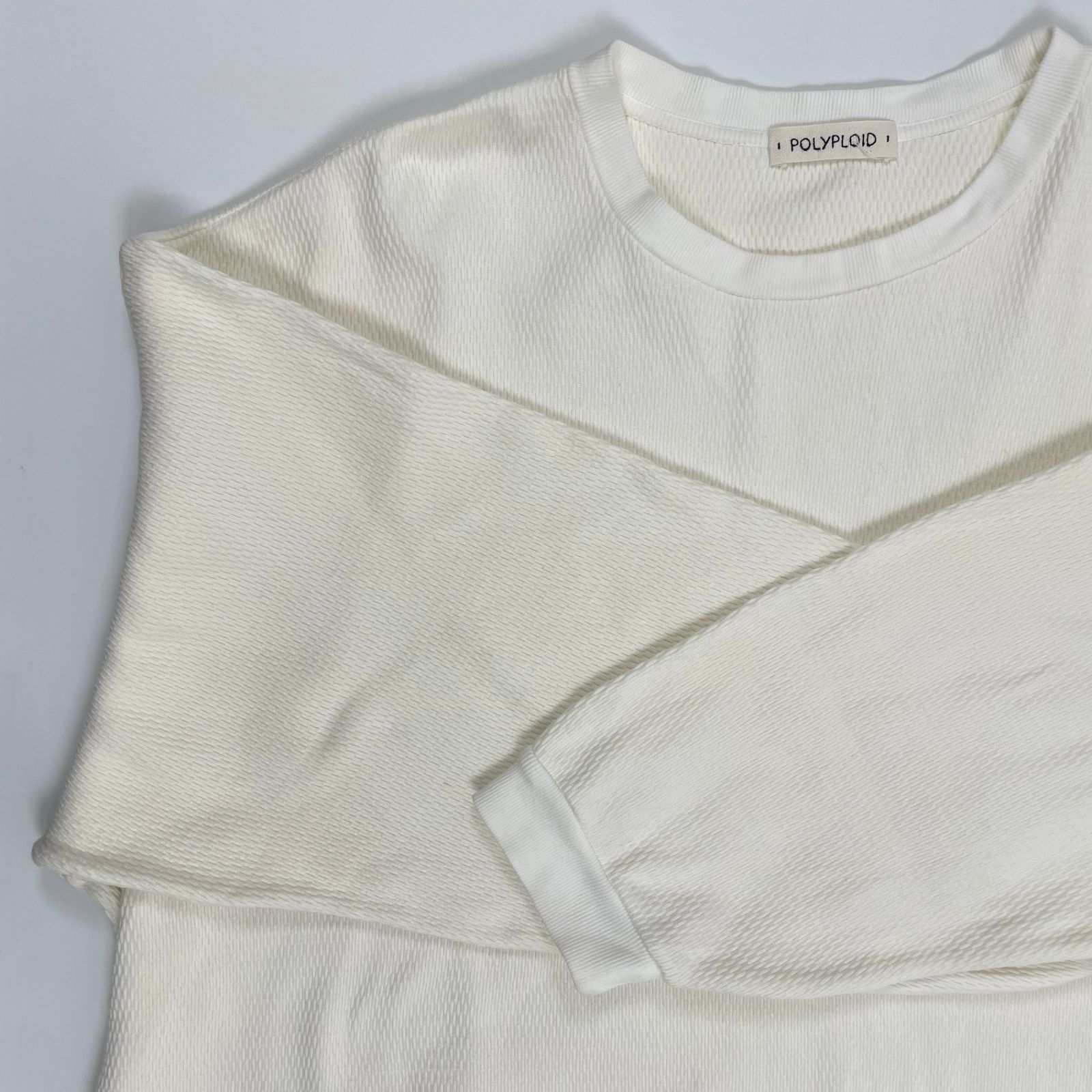 POLYPLOID ポリプロイド / OVERSIZE LONGSLEEVE B ホワイト 参考定価 