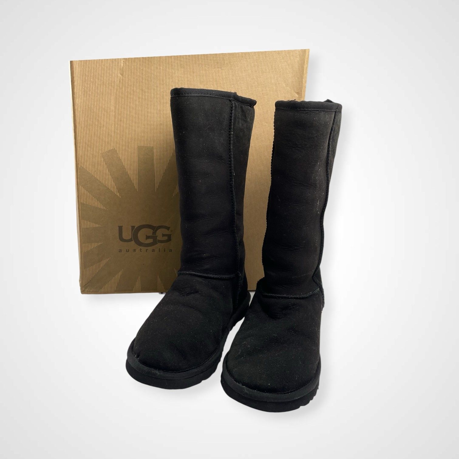 UGG AG/ CLASSIC TALL Mouton Boots Black Reference Price: Around 30,000 SIZE: 23.5cm