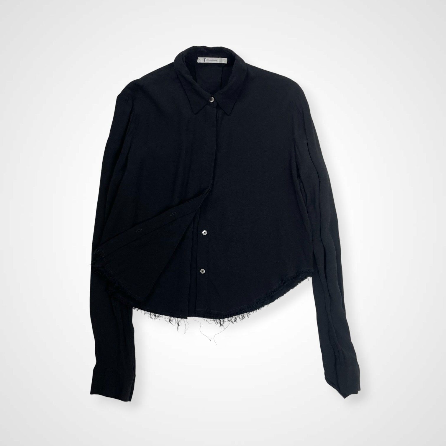 T by ALEXANDER WANG アレキサンダーワン / クロップドシャツ レーヨン 