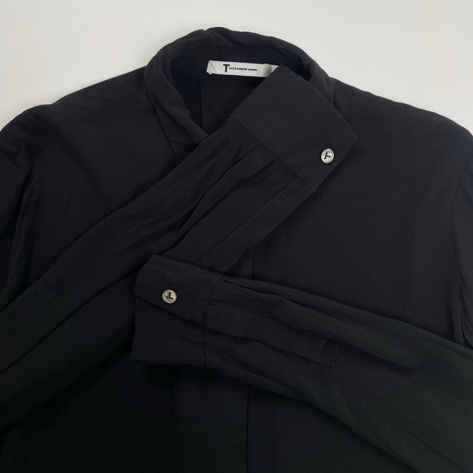 T by ALEXANDER WANG アレキサンダーワン / クロップドシャツ レーヨン 