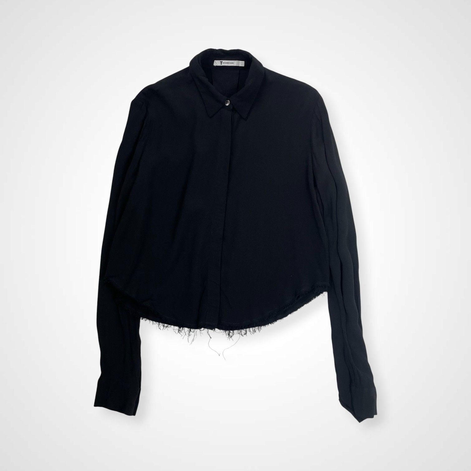 T by ALEXANDER WANG アレキサンダーワン / クロップドシャツ レーヨン 