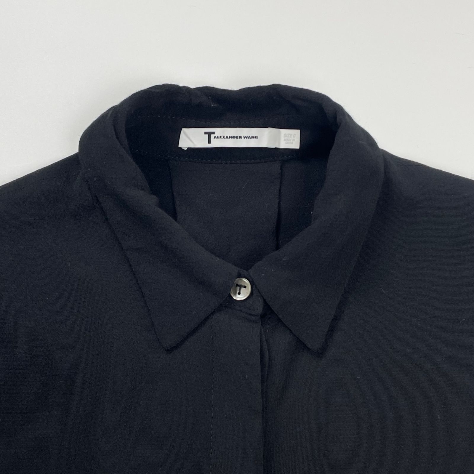 T by ALEXANDER WANG アレキサンダーワン / クロップドシャツ レーヨン 