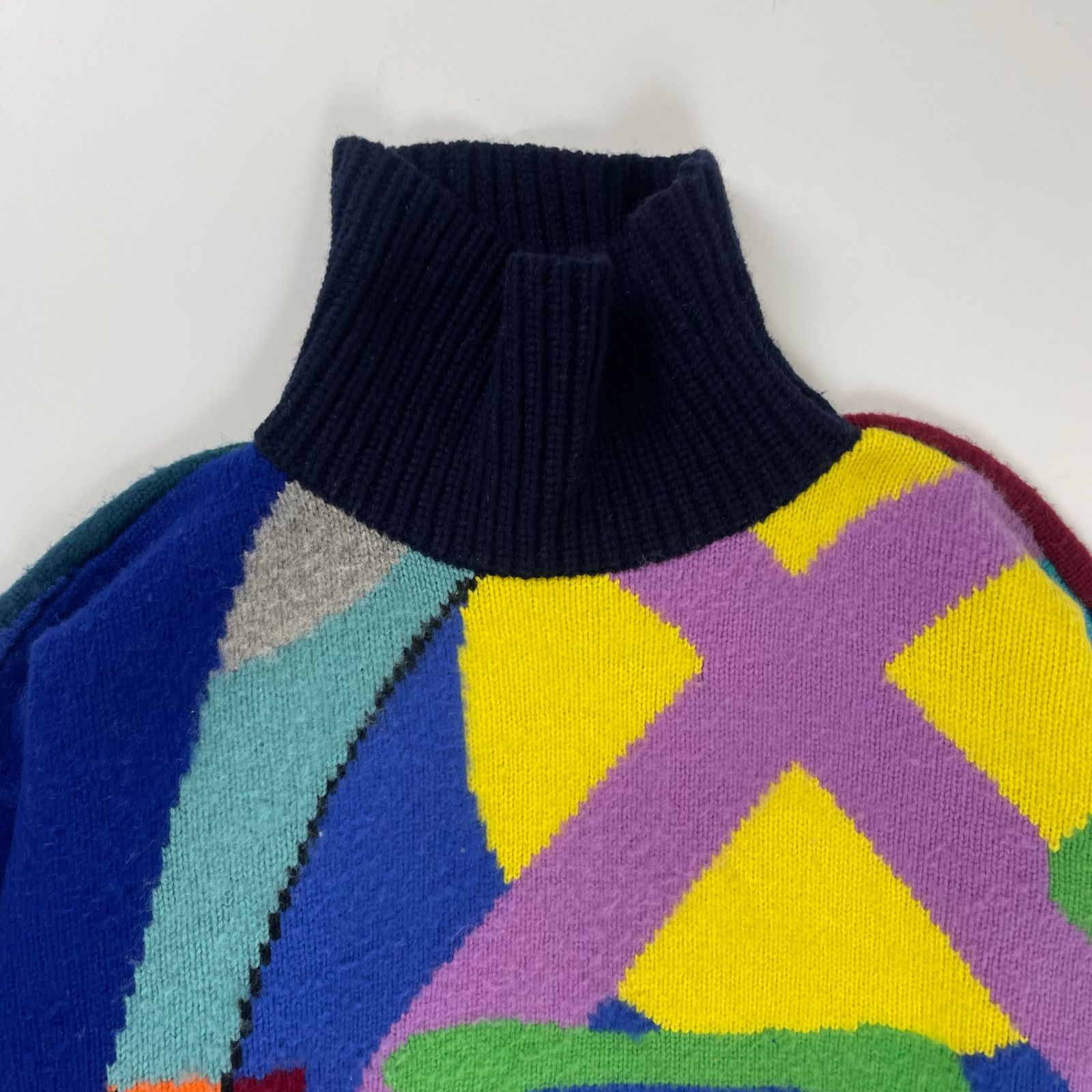 sacai × KAWS サカイ カウズ / Jacquard Knit Pullover タートルネック 