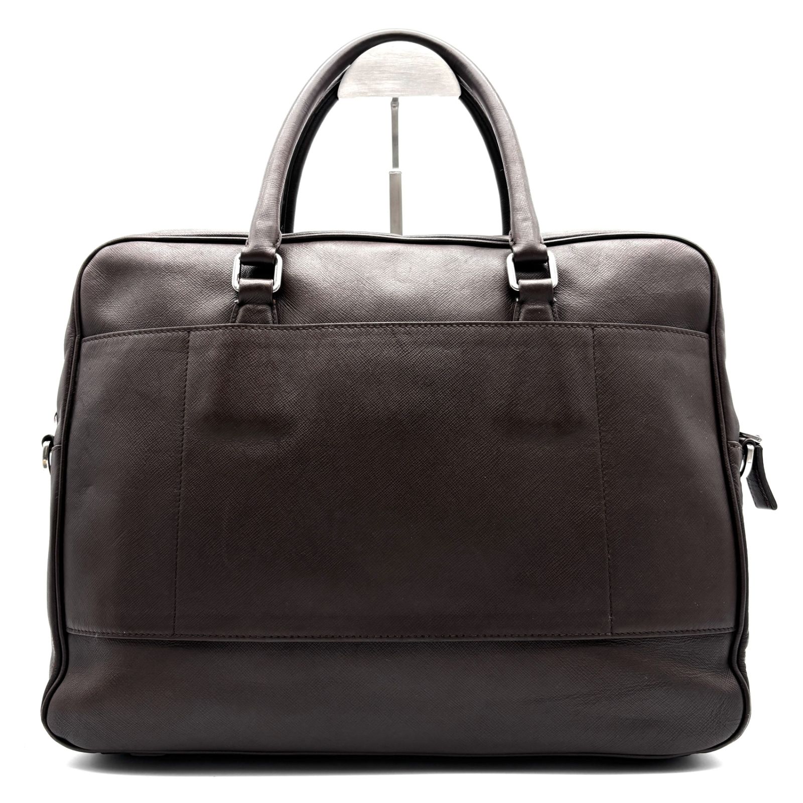 極美品 PRADA プラダ ブリーフケース ビジネスバッグ 三角ロゴ 白タグ