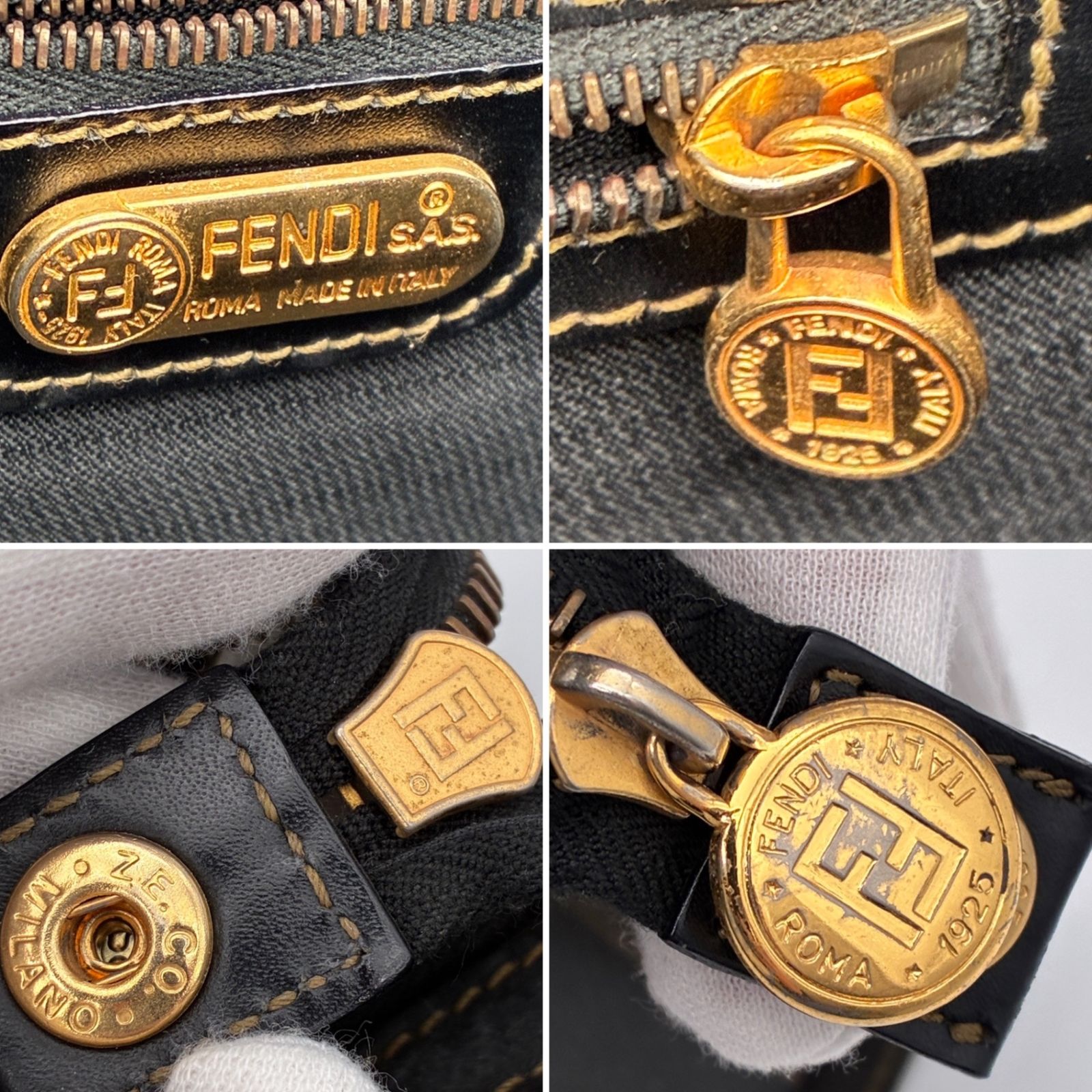 美品 FENDI フェンディ ペカン ハンドバッグ トートバッグ サークル 