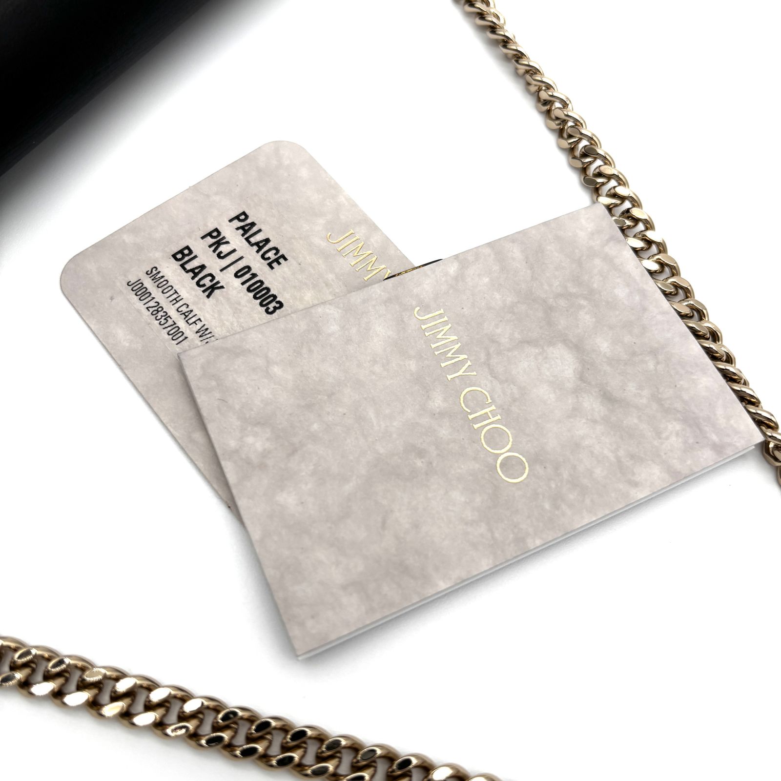 未使用級 JIMMY CHOO ジミーチュウ パレス チェーンショルダー 