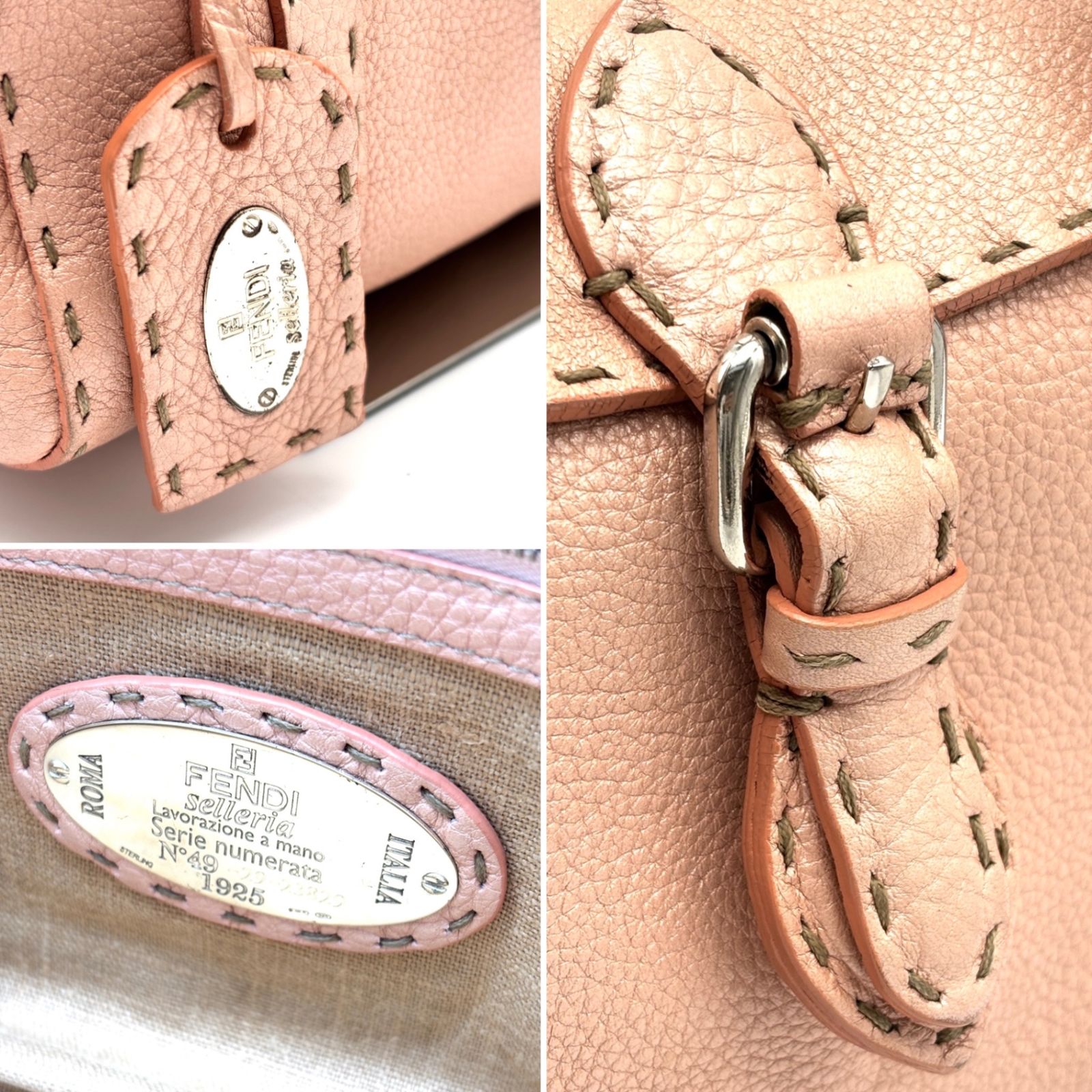 FENDI フェンディ セレリア ミニ リンダ ハンドバッグ ミニボストン 