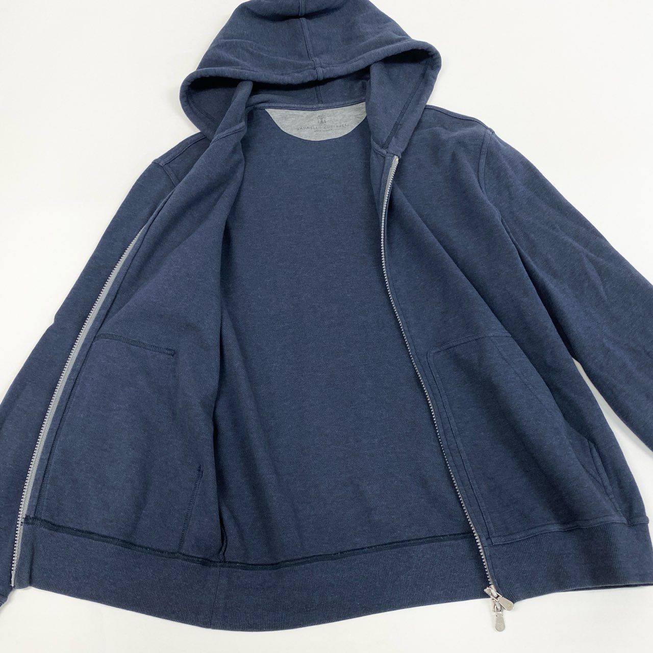 Mb11【美品】BRUNELLO CUCINELLI ブルネロクチネリ ダブルジップ 