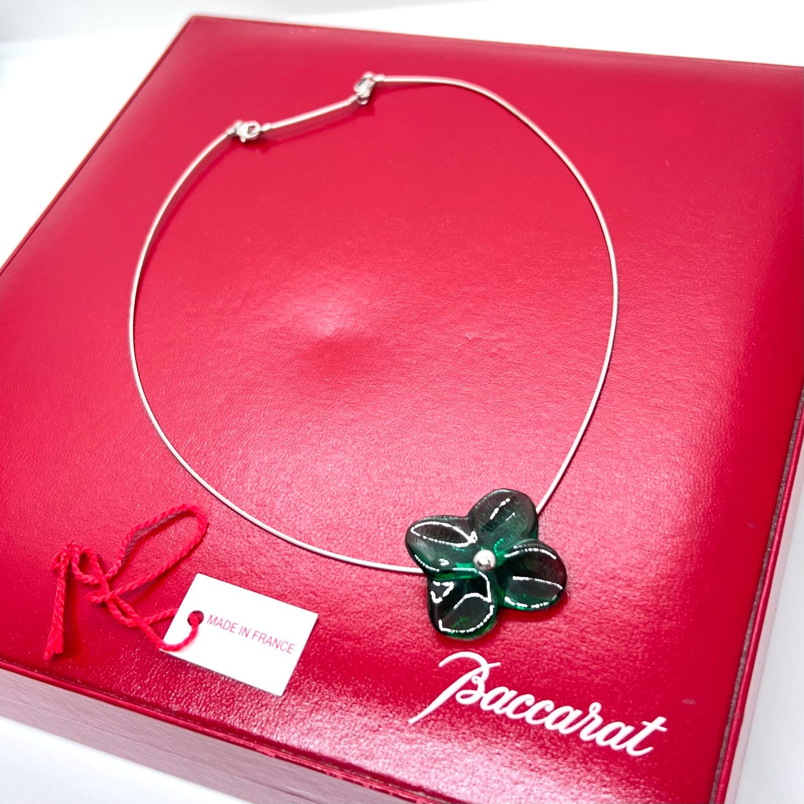 レディース 美品☆Baccarat バカラ ネックレス オルタンシア 