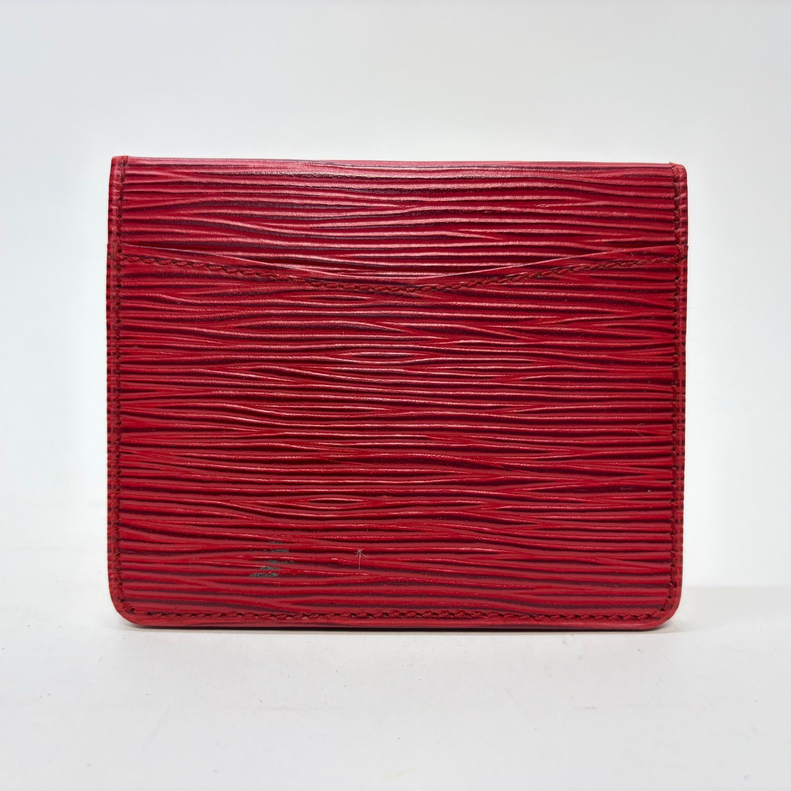 3639 LOUIS VUITTON ルイヴィトン エピ レッド パスケース カード入れ 