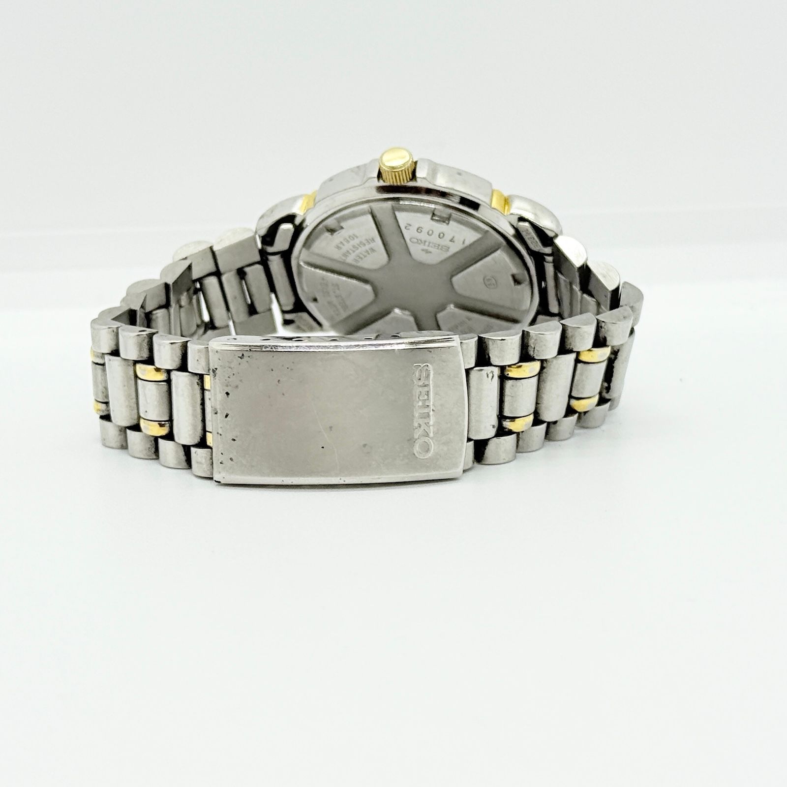 SEIKO セイコー ヨットタイマー 8M37-7000 SS ホワイト QZ メンズ