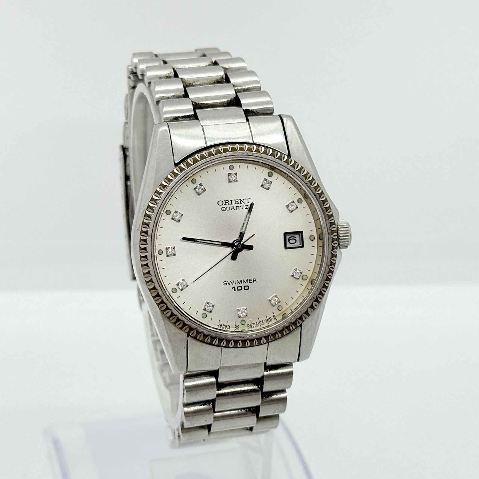 ORIENT オリエント スイマー 100 D37310-70 シルバー QZ メンズ 腕時計