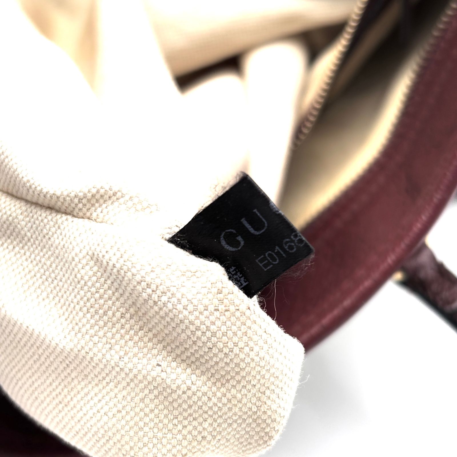 外観美品 GUCCI グッチ トートバッグ GG キャンバス レザー インター