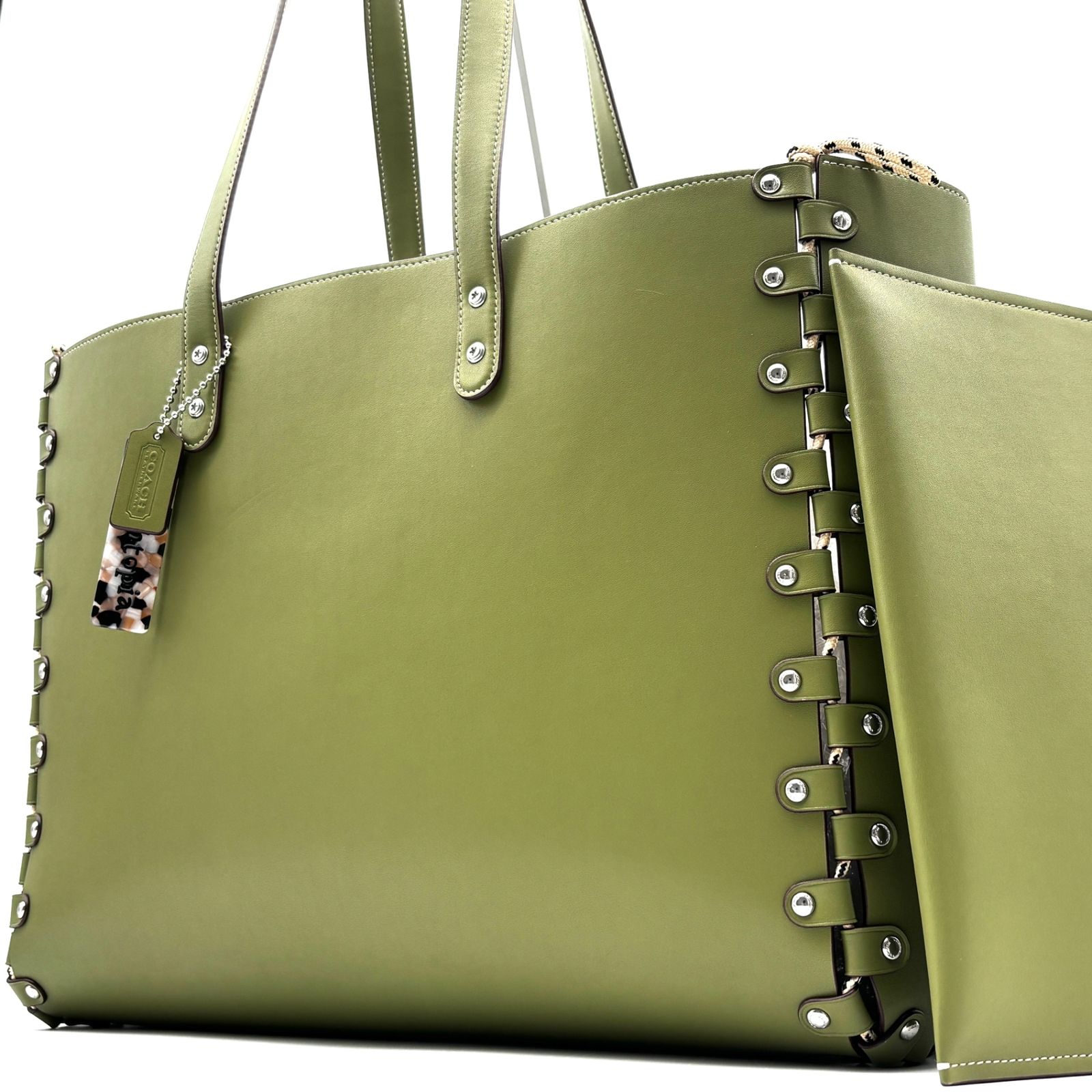 未使用級 Coachtopia コーチトピア ラージ リレーサブル トートバッグ