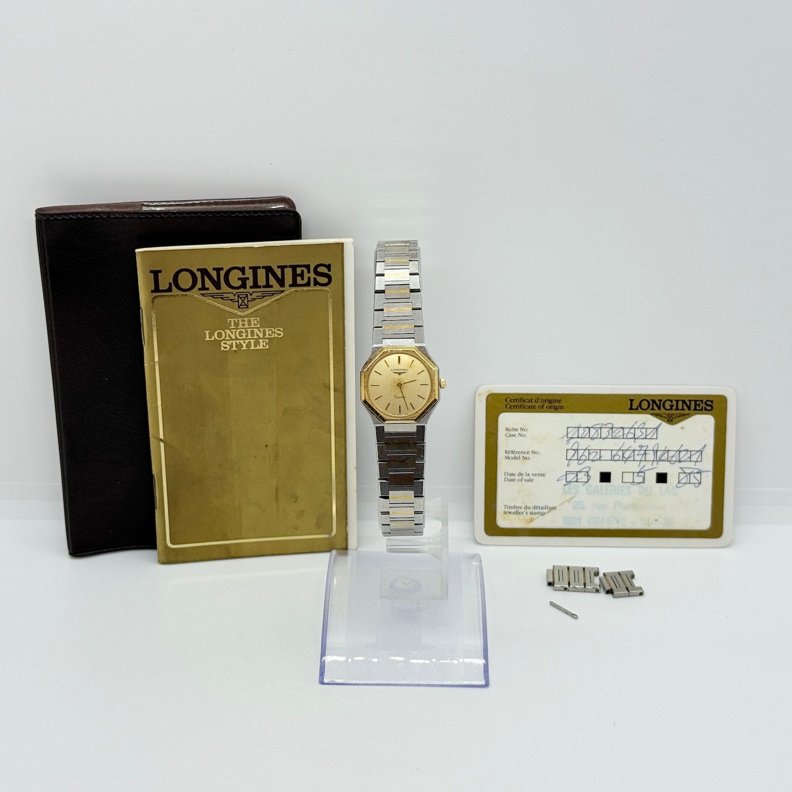 【for lynn様】オーダー品 レディース LONGINES ロンジン オクタゴン 962 SWISS 6479 SS ゴールド