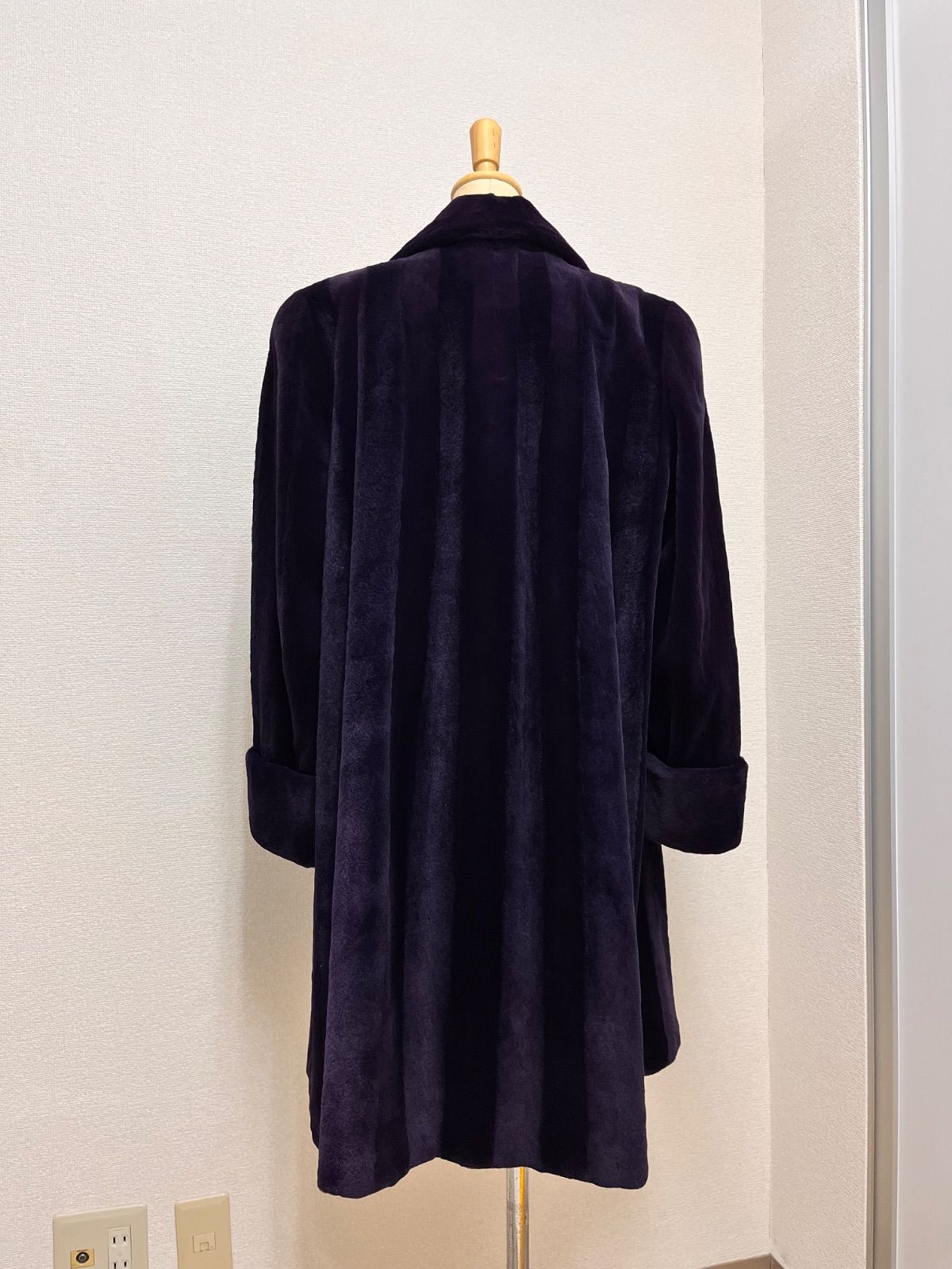 シェアードミンクコート パープル 毛皮 C2602265 - メルカリ