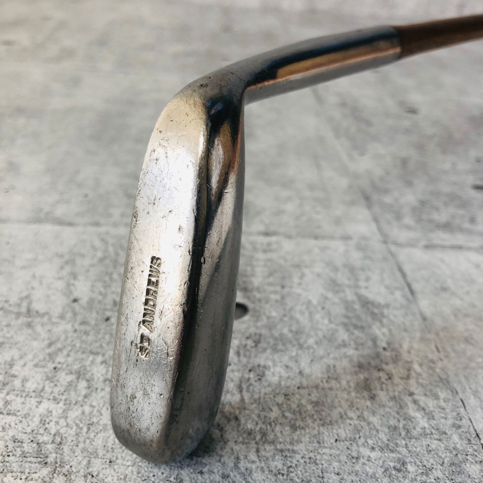 ST. ANDREWS セントアンドリュース L字 35インチ ヒッコリー ウッドシャフト メンズ ゴルフ クラブ パター ビンテージ ヴィンテージ レトロ 単品 コレクション 名機
