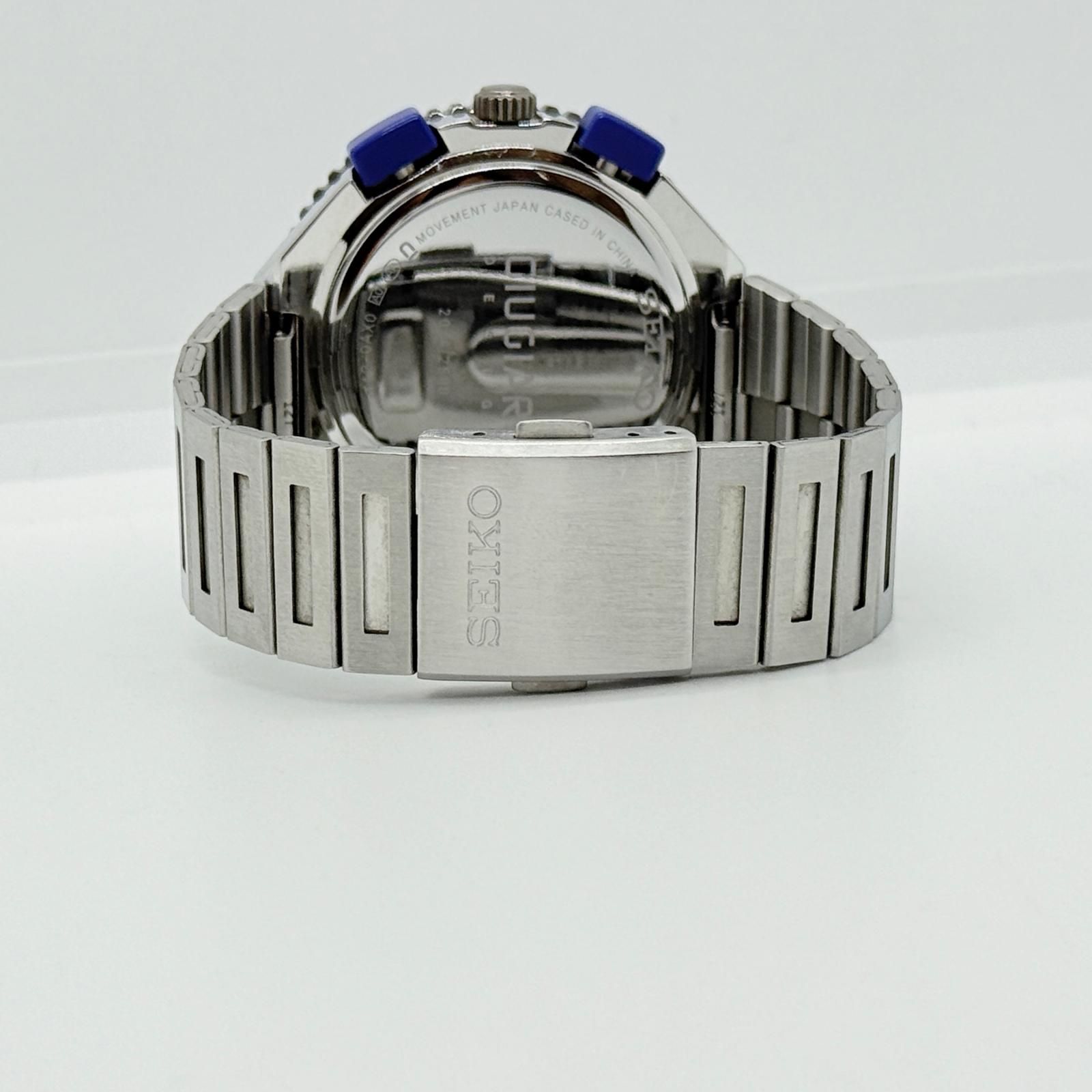 SEIKO セイコー ジウジアーロデザイン 7T12-0AX0 ブルー QZ メンズ
