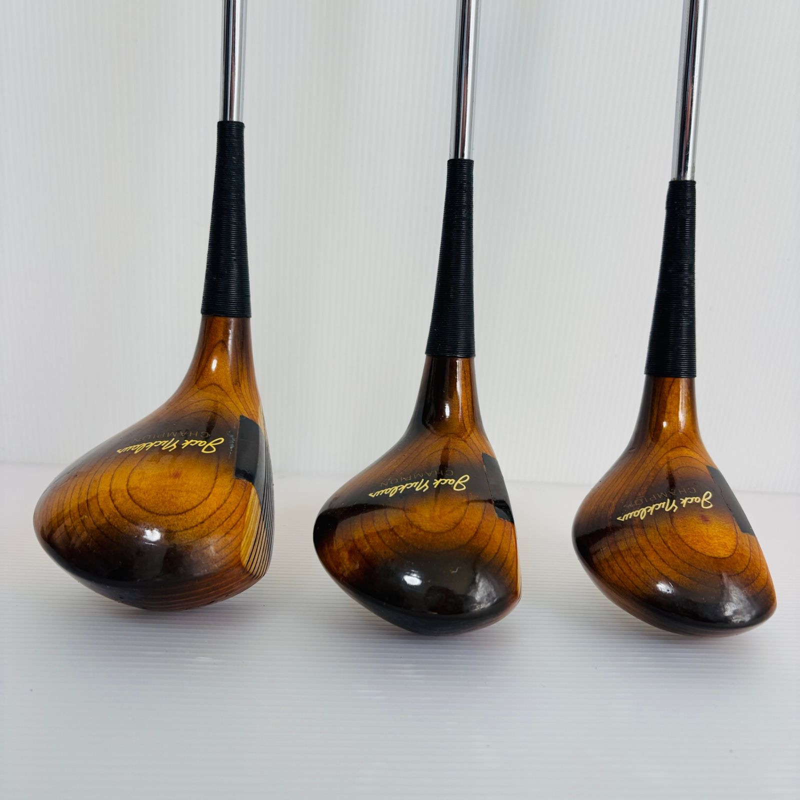MacGregor マグレガー Jack Nicklaus ジャックニクラウス  パーシモン ウッド 1W 3W 5W 3本 メンズ ゴルフ クラブ ヴィンテージ ビンテージ レトロ コレクション MacGregor マグレガー Jack Nicklaus ジャックニクラウス パーシモン