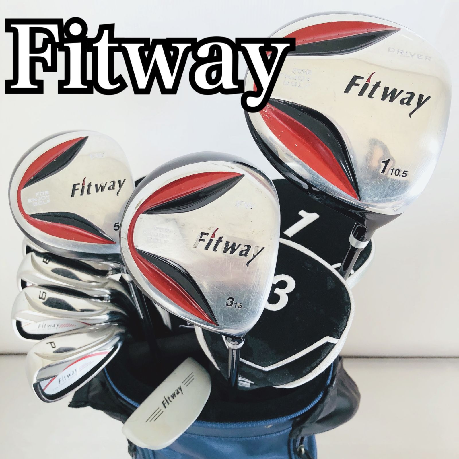 Fitway フィットウェイ メンズ ゴルフ クラブ セット 初心者 入門 