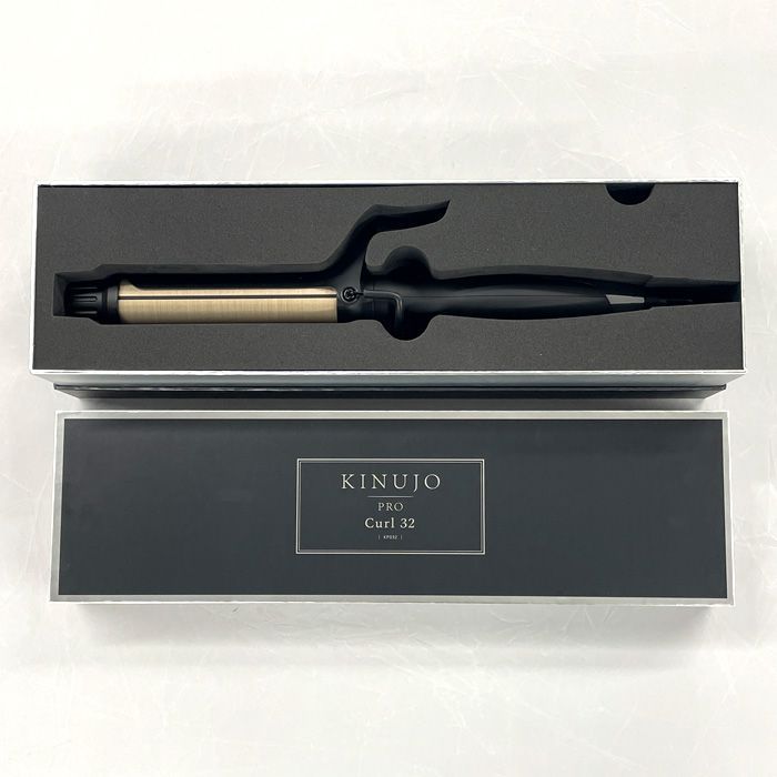 新品・未使用】 絹女 KINUJO PRO ヘアアイロン カールアイロン 32mm 