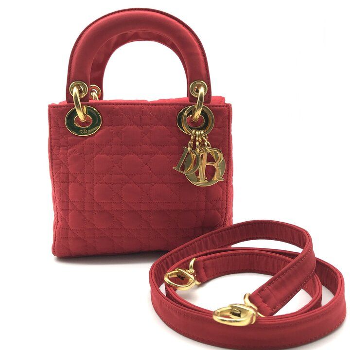 美品 Christian Dior ディオール レディディオール カナージュ CD金具