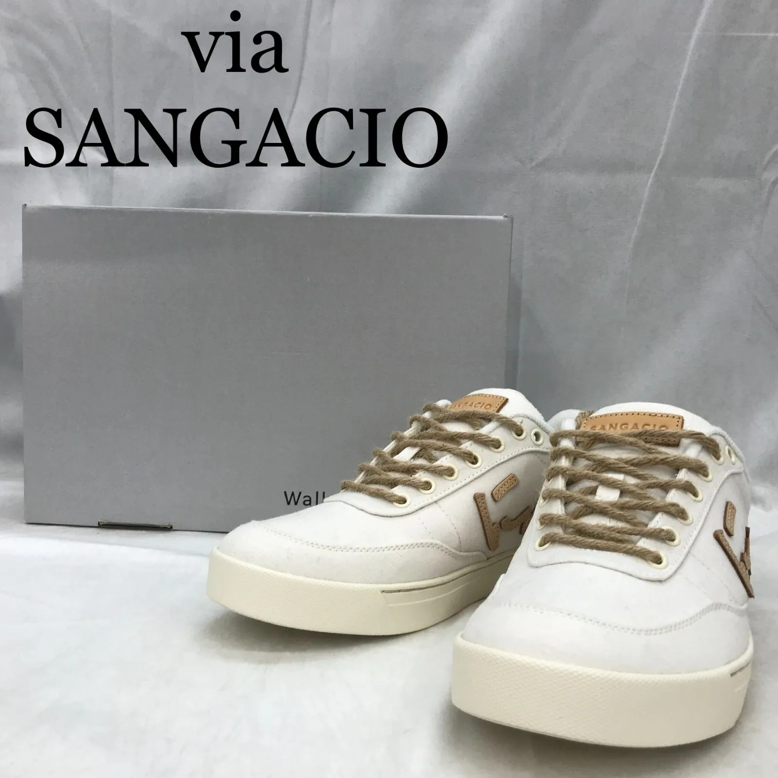 SANGACIO ORGANIC にゅ 日本サイズ:約 26.5cmアウトソール:約 29cm底幅 
