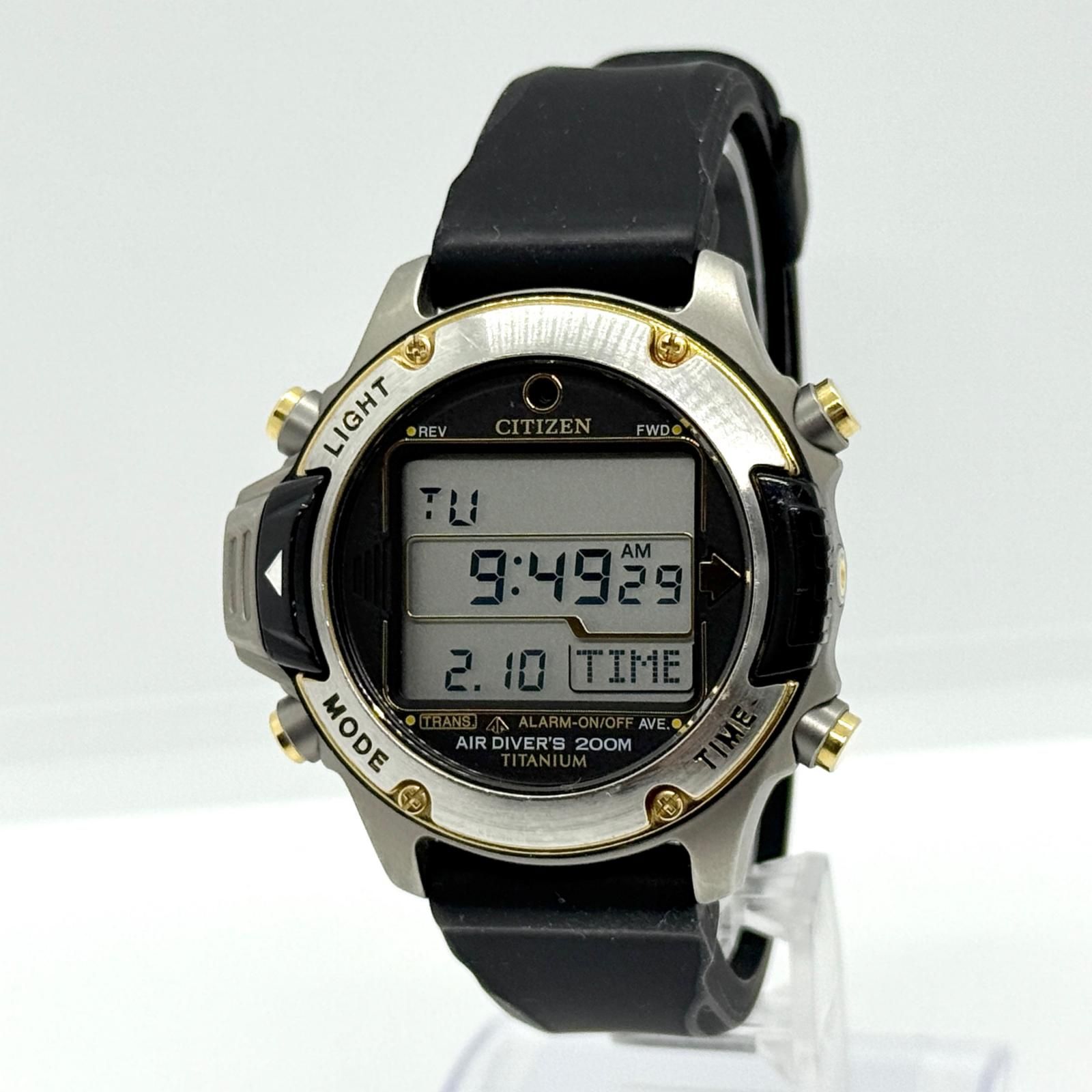 D202-Q00117 CITIZEN シチズン チタン デジタル ダイバー AIR 