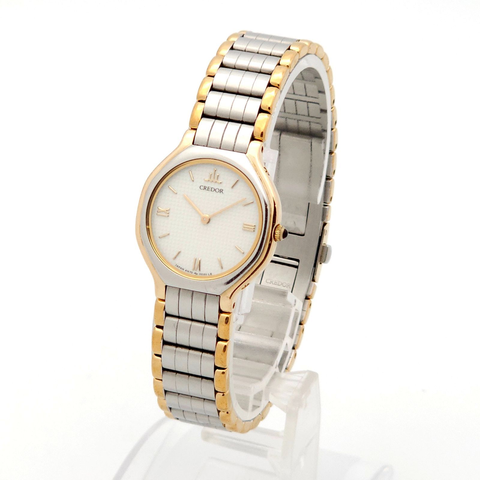 ☆良品 SEIKO セイコー クレドール 4N70-0012 QZ 動作品 SS+18KT