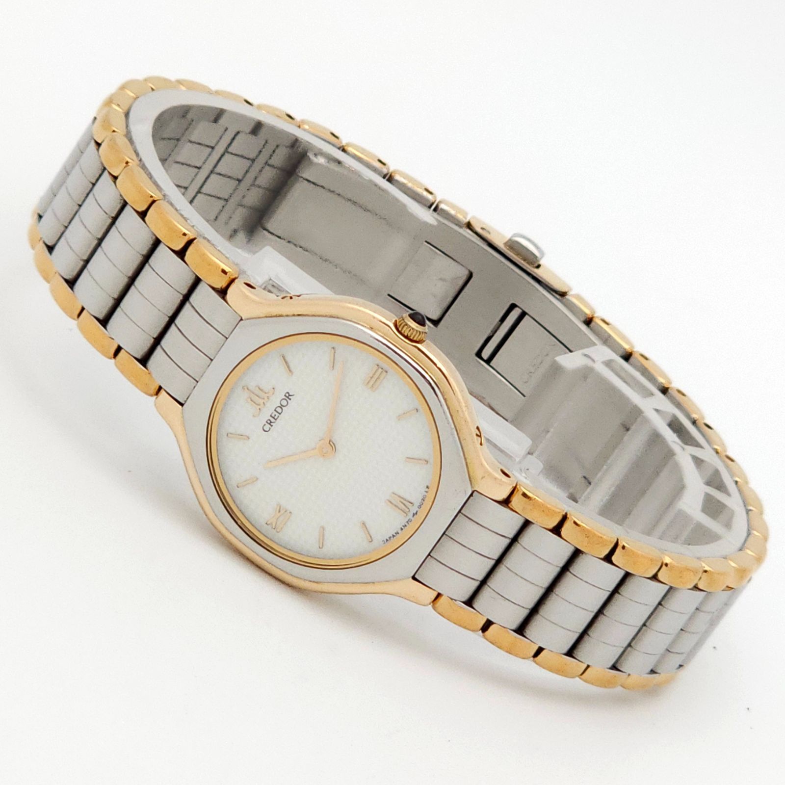 ☆良品 SEIKO セイコー クレドール 4N70-0012 QZ 動作品 SS+18KT