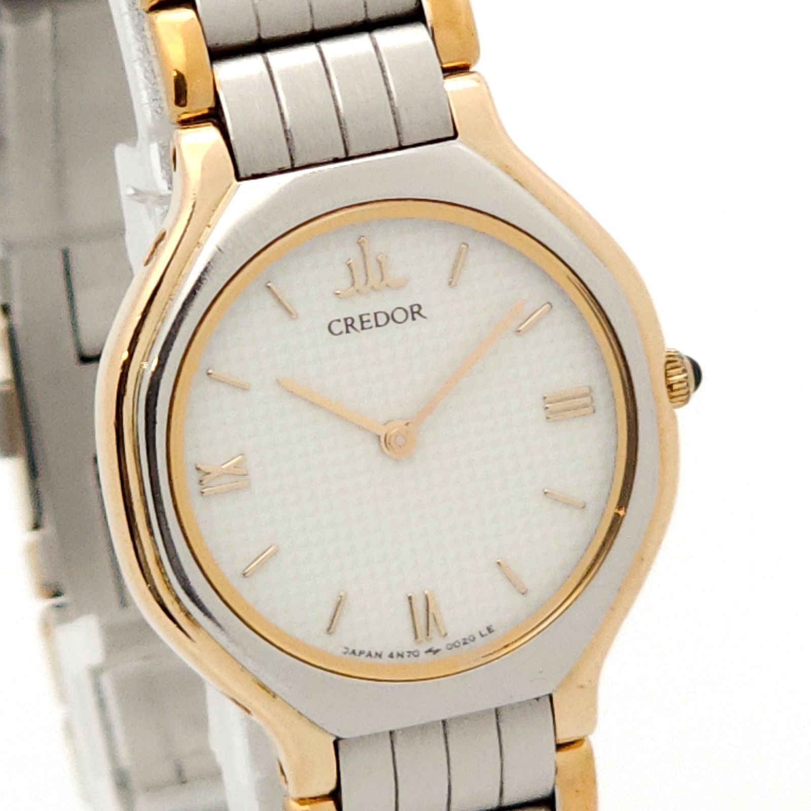 ☆良品 SEIKO セイコー クレドール 4N70-0012 QZ 動作品 SS+18KT