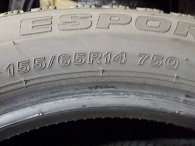 SR771】送料無料○2024年製造 約8~8.5部山○ICE ESPORTE○155/65R14○4