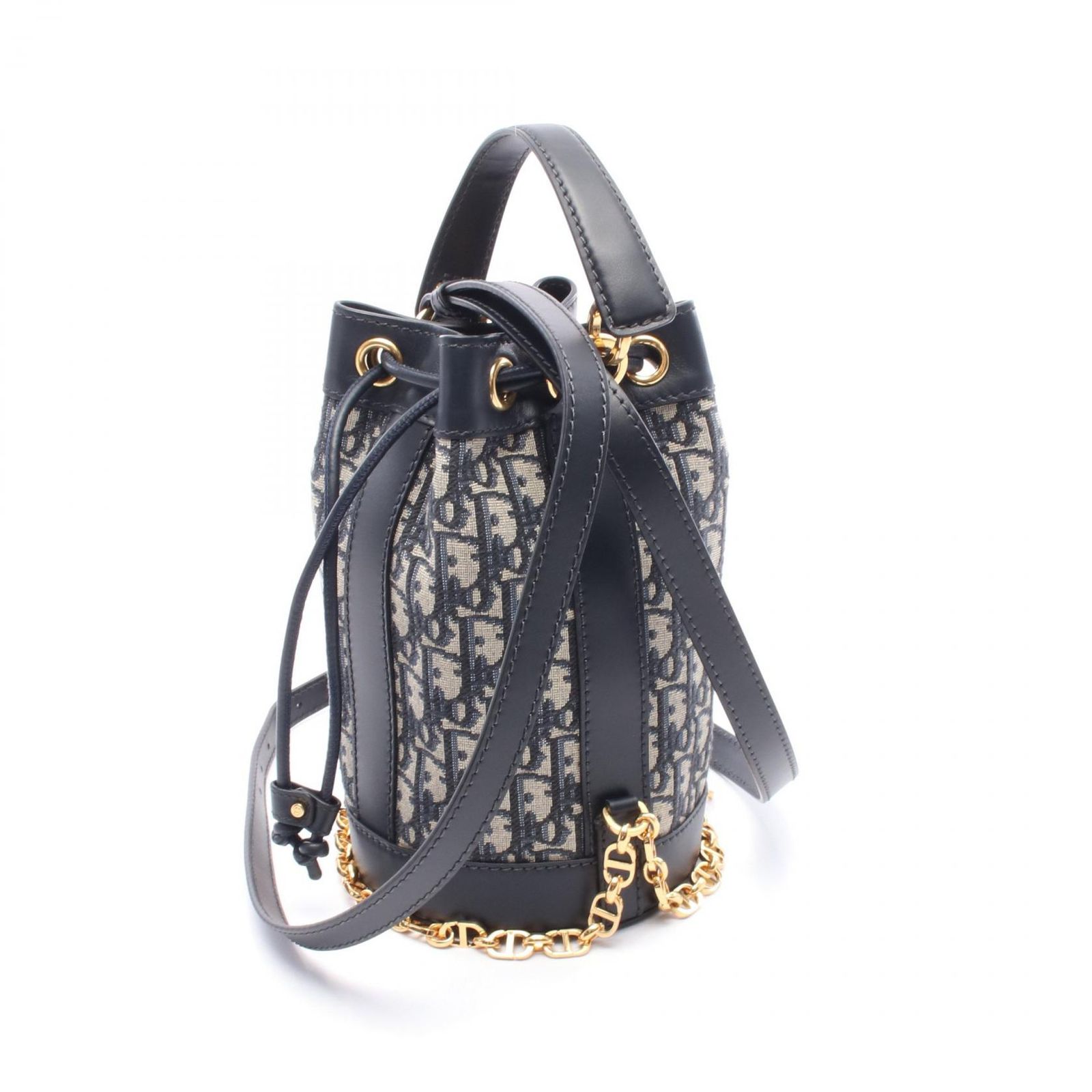 ディオール Dior リュックサック バックパック オブリーク ネイビー