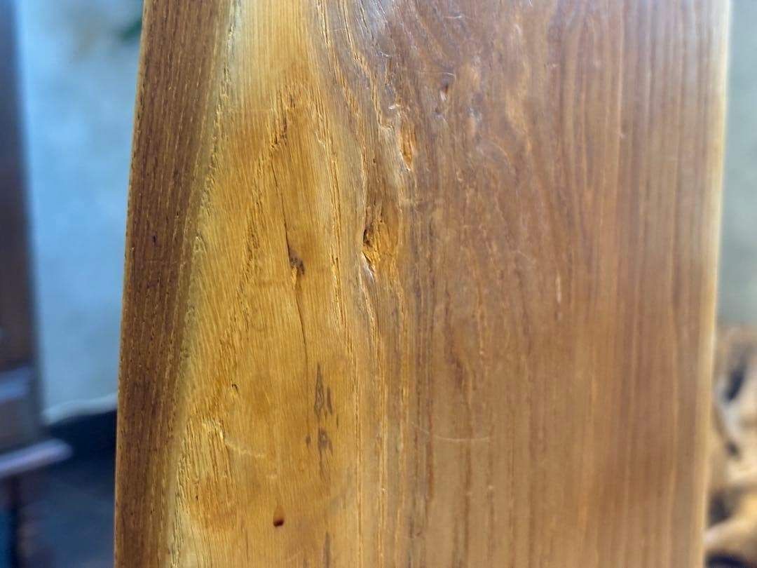 ③ 希少 レトロ 無垢材 ヴィンテージ カフェ 店舗什器 ハイバック